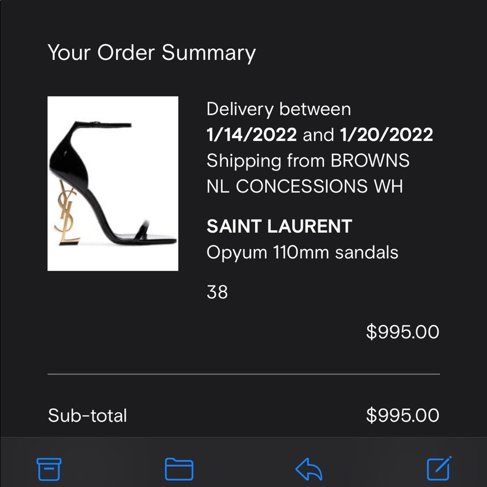 SOLD Saint Laurent- Opyum 110mm YSL heel sandals - Picture 14 of 14